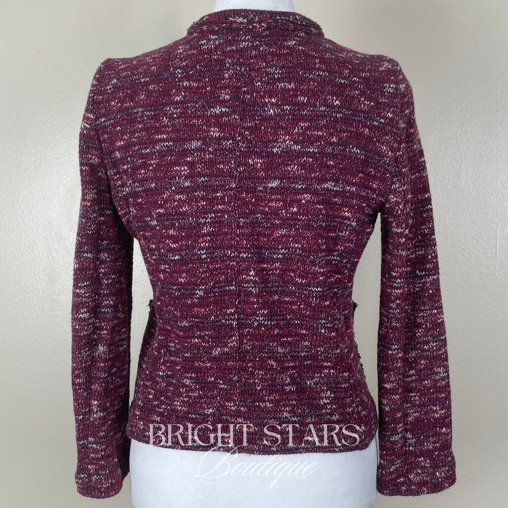 Etoile Isabel Marant Ariana Knitted Cotton Blend Jacket ASO Emma Watson Tweed - Picture 6 of 14